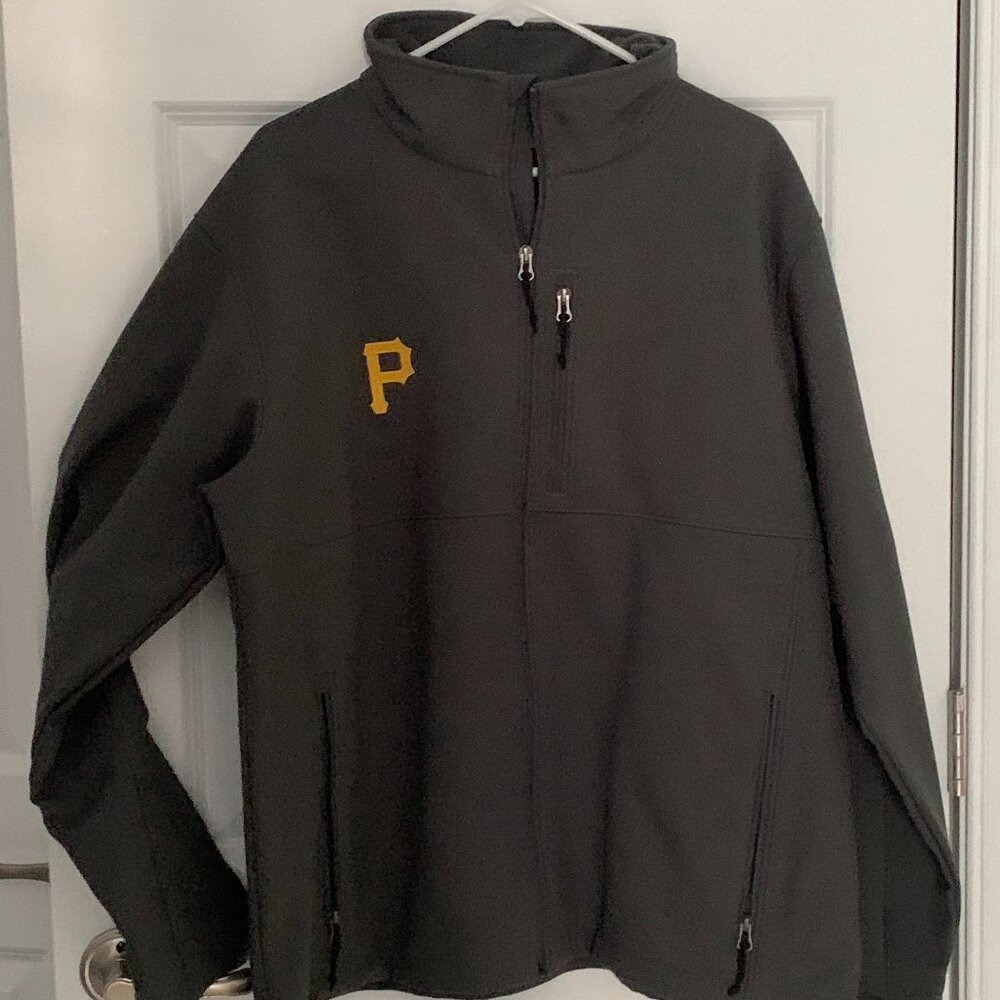 Dark grey Columbia men's Ascender II softshell jacket - Pittsburgh Pirates (XL)